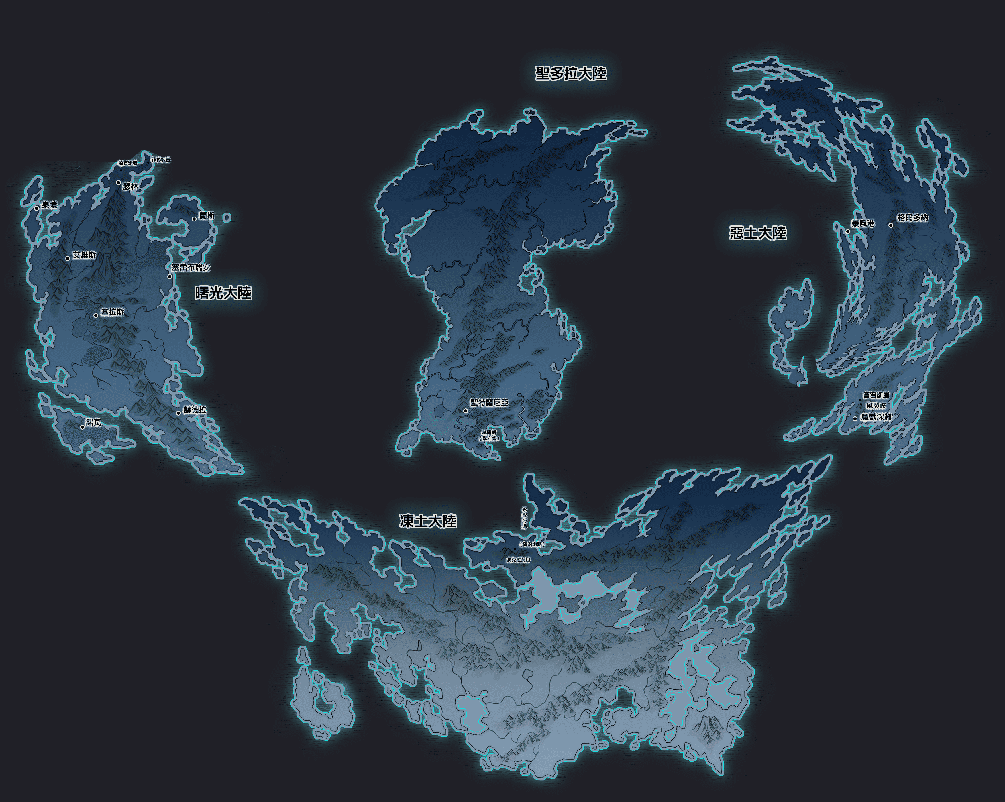 Quark Universe World Map